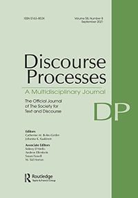 Cover image for Discourse Processes, Volume 58, Issue 8, 2021