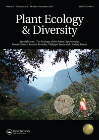 Cover image for Plant Ecology & Diversity, Volume 9, Issue 5-6, 2016