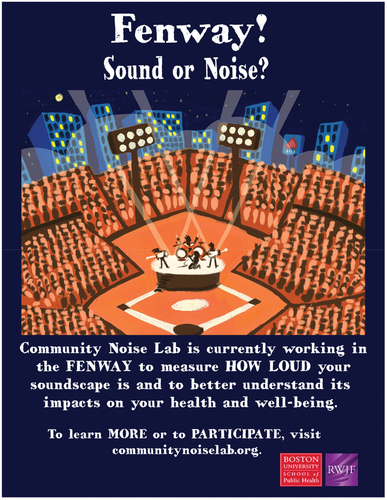 Community noise lab publicity flyer. Photo by Erica D. Walker.