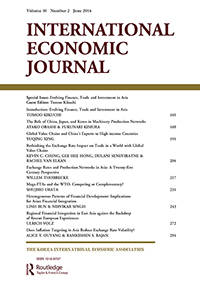 Cover image for International Economic Journal, Volume 30, Issue 2, 2016