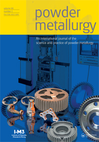Cover image for Powder Metallurgy, Volume 66, Issue 1, 2023