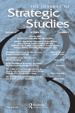 Cover image for Journal of Strategic Studies, Volume 37, Issue 5, 2014