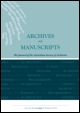 Cover image for Archives and Manuscripts, Volume 40, Issue 1, 2012