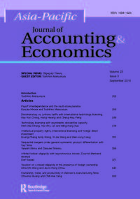 Cover image for Asia-Pacific Journal of Accounting & Economics, Volume 23, Issue 3, 2016