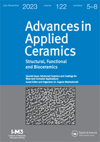 Cover image for Advances in Applied Ceramics, Volume 98, Issue 6, 1999