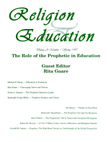 Cover image for Religion & Education, Volume 24, Issue 1, 1997