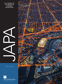 Cover image for Journal of the American Planning Association, Volume 87, Issue 1, 2021