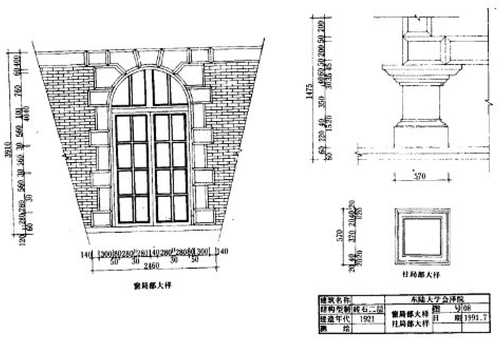 Figure 10. Detail structure of the Hui Ze Yuan.