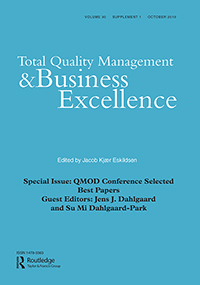 Cover image for Total Quality Management & Business Excellence, Volume 30, Issue sup1, 2019