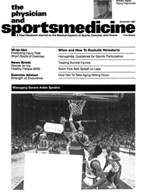 Cover image for The Physician and Sportsmedicine, Volume 18, Issue 11, 1990