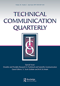 Cover image for Technical Communication Quarterly, Volume 28, Issue 2, 2019