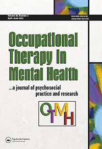 Cover image for Occupational Therapy in Mental Health, Volume 38, Issue 2, 2022