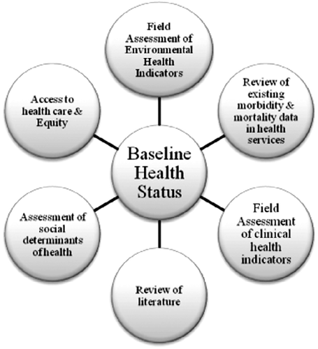 Figure 2 Generic model for the determination of baseline health status.