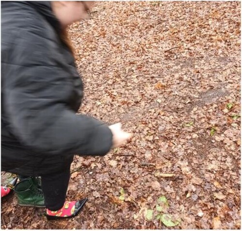 Figure 5. High Heels. In-Common Sites in Action, Walk No. 2, Mousehold Heath, Norwich. 2021. Image: Cora (Sprowston Youth Engagement Project).