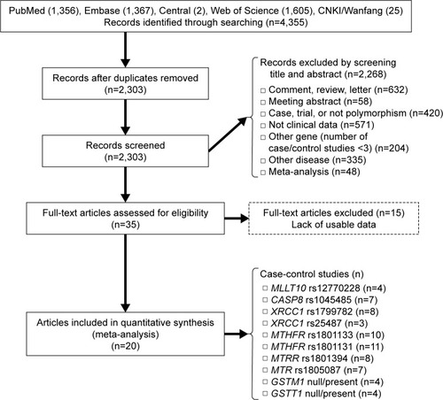 Figure 1 Flow diagram of publication search and study screening for the meta-analysis.