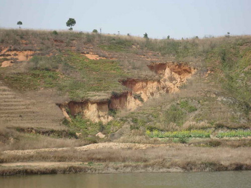 Figure A1. Photo of the collapsing gully of TC2.