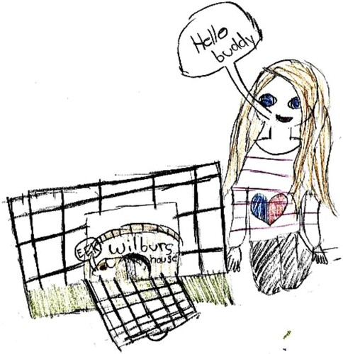 Figure 1. Katie’s drawing of herself as an English speaker.