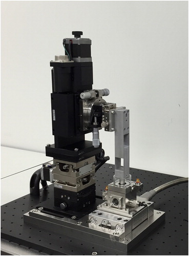 Figure 3. Photograph of apparatus for measuring the leakage rate and friction coefficient.