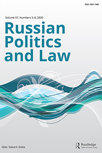 Cover image for Russian Politics & Law, Volume 57, Issue 5-6, 2020