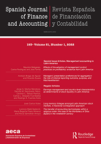 Cover image for Spanish Journal of Finance and Accounting / Revista Española de Financiación y Contabilidad, Volume 51, Issue 1, 2022
