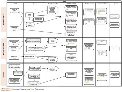 Figure 4. Theory of change for the intervention