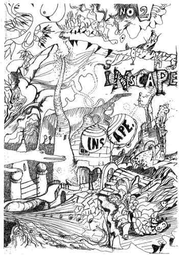 Front cover of one of the first ever issues of Inscape, Volume 2, 1970.