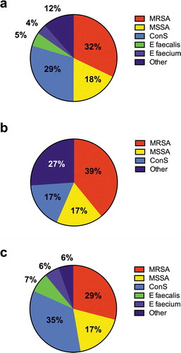 Figure 1. Type of infections and microbiological isolations in study population