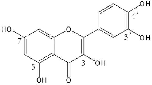 Figure 1. The chemical structure of quercetin.