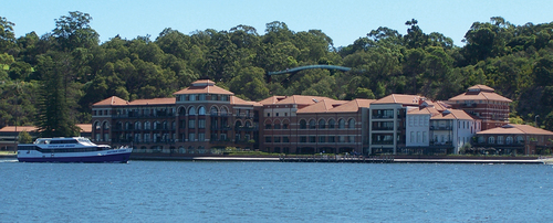 Figure 2. The old swan brewery with the Kings Park escarpment behind. Source: Gnangarra, April 4, 2006. CC BY 2.5 AU deed. https://commons.wikimedia.org/wiki/File:Old_swan_brewery_gnangarraREV.jpg.