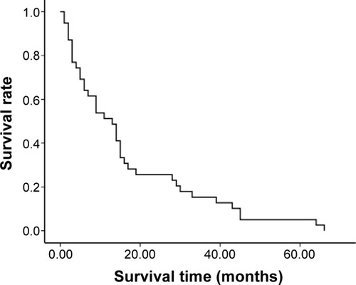 Figure 4 Overall survival curves of each treatment modality for patients with NSCLC.