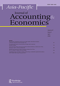 Cover image for Asia-Pacific Journal of Accounting & Economics, Volume 27, Issue 2, 2020