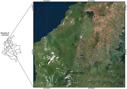 Figure 1. Location of BSWC in Córdoba – Colombia.