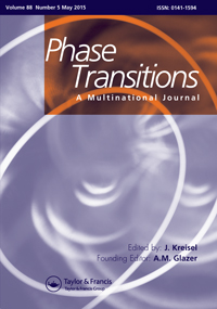 Cover image for Phase Transitions, Volume 88, Issue 5, 2015