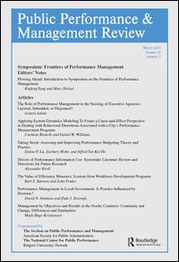 Cover image for Public Performance & Management Review, Volume 40, Issue 1, 2016