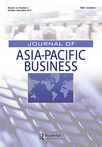 Cover image for Journal of Asia-Pacific Business, Volume 18, Issue 4, 2017