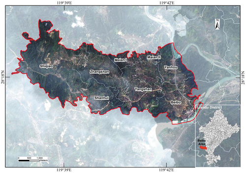 Figure 1. Layout of Beibu town.