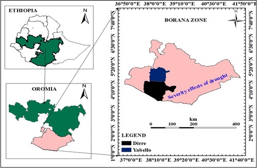 Figure 5. Borana zone is located in Ethiopia's southern region