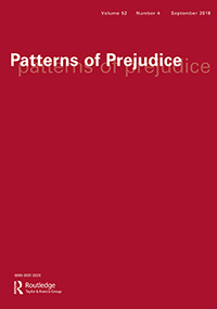 Cover image for Patterns of Prejudice, Volume 23, Issue 3, 1989