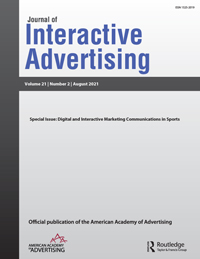 Cover image for Journal of Interactive Advertising, Volume 21, Issue 2, 2021