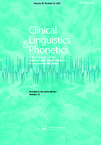 Cover image for Clinical Linguistics & Phonetics, Volume 35, Issue 12, 2021