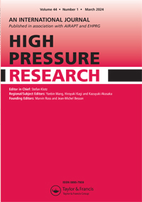 Cover image for High Pressure Research, Volume 44, Issue 1, 2024