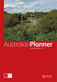 Cover image for Australian Planner, Volume 58, Issue 1-2, 2022