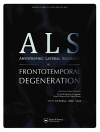 Cover image for Amyotrophic Lateral Sclerosis and Frontotemporal Degeneration, Volume 19, Issue 3-4, 2018