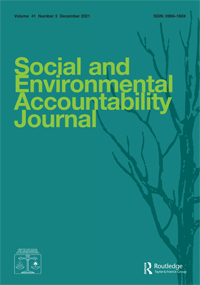 Cover image for Social and Environmental Accountability Journal, Volume 41, Issue 3, 2021