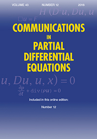 Cover image for Communications in Partial Differential Equations, Volume 43, Issue 12, 2018