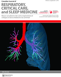 Cover image for Canadian Journal of Respiratory, Critical Care, and Sleep Medicine, Volume 2, Issue sup1, 2018