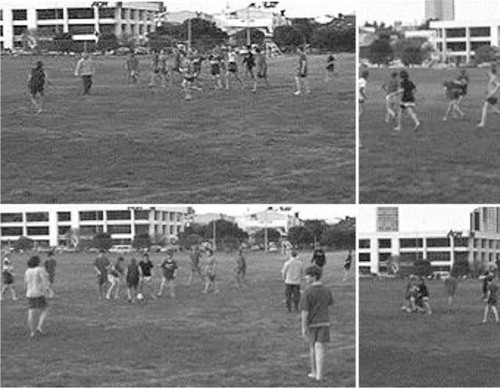 Fig. 2.  A group of boys playing rugby.