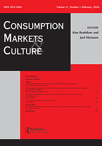 Cover image for Consumption Markets & Culture, Volume 27, Issue 1, 2024