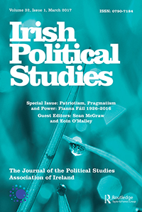 Cover image for Irish Political Studies, Volume 32, Issue 1, 2017