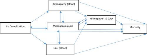 Figure 1 Theoretical transition of complications in patients with type 2 diabetes.